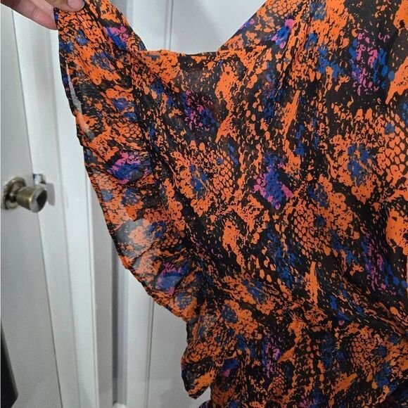 Club z collection front tie kimono snake print OS - Picture 4 of 7
